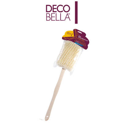 Decobella Sisal Ahşap Saplı Sırt Lifi, Doğal ve Ergonomik Tasarım - 2