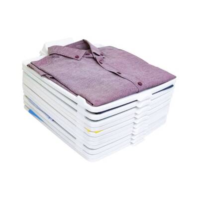 Decobella T-Shirt Düzenleyici, 5 Adet, Beyaz, Kırışıklık Önleyici - 4