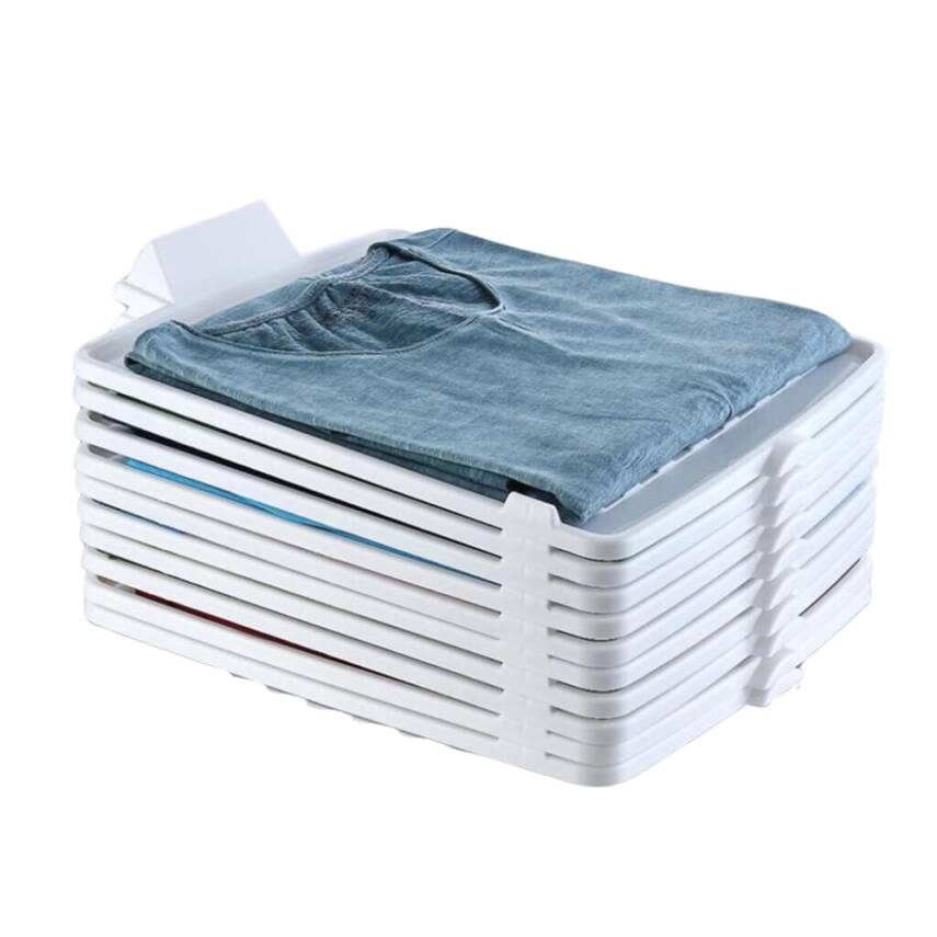 Decobella T-Shirt Düzenleyici,Beyaz,Kırışıklık Önleyici Pratik Saklama - 6