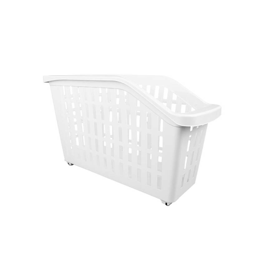 Decobella Tekerlekli Düzenleyici Sepet, 13 L, Pratik ve Taşınabilir - 1