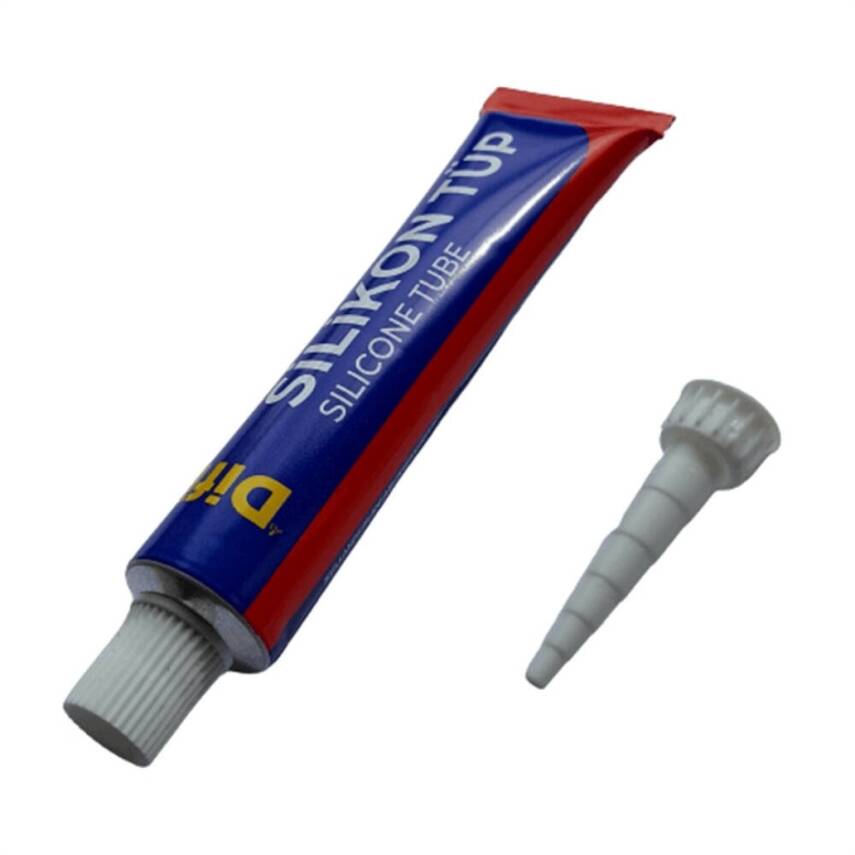 Difix Silikon Tüp, 50 gr, Şeffaf Suya ve Isıya Dayanıklı, Çok Amaçlı - 2