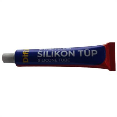 Difix Silikon Tüp, 50 gr, Şeffaf Suya ve Isıya Dayanıklı, Çok Amaçlı - 3