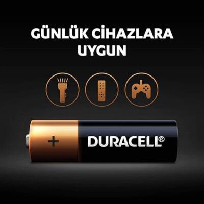 Duracell AA Alkalin Kalem Pil, 2'li, Uzun Ömürlü ve Dayanıklı Güç - 5