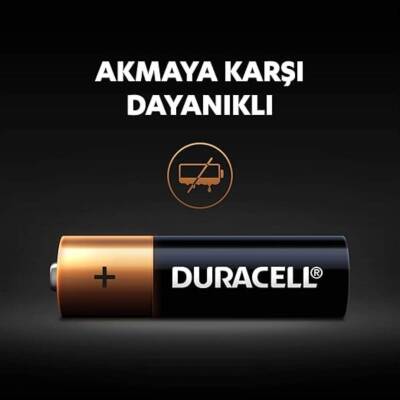 Duracell AA Alkalin Kalem Pil, 2'li, Uzun Ömürlü ve Dayanıklı Güç - 6