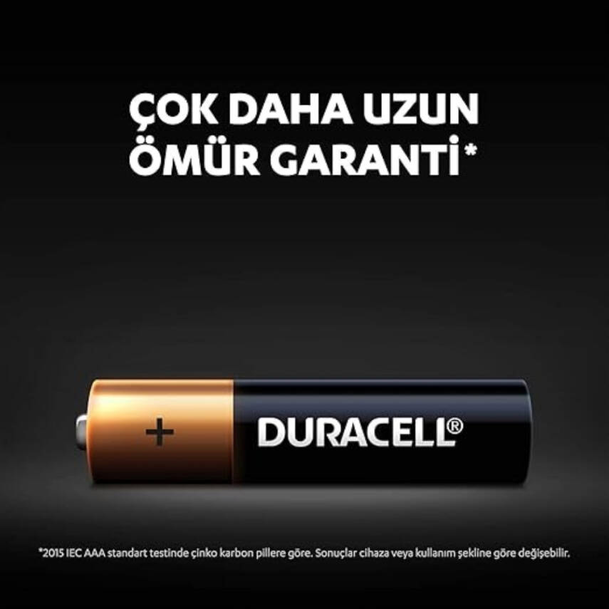 Duracell AA Alkalin Kalem Pil, 6'lı, Uzun Ömürlü ve Dayanıklı Güç - 4