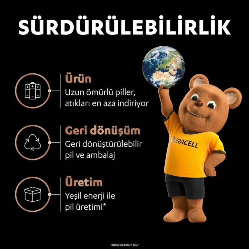 Duracell Optimum AA Alkalin Kalem Pil, 4'lü, 1.5V, Uzun Ömürlü Güç - 2