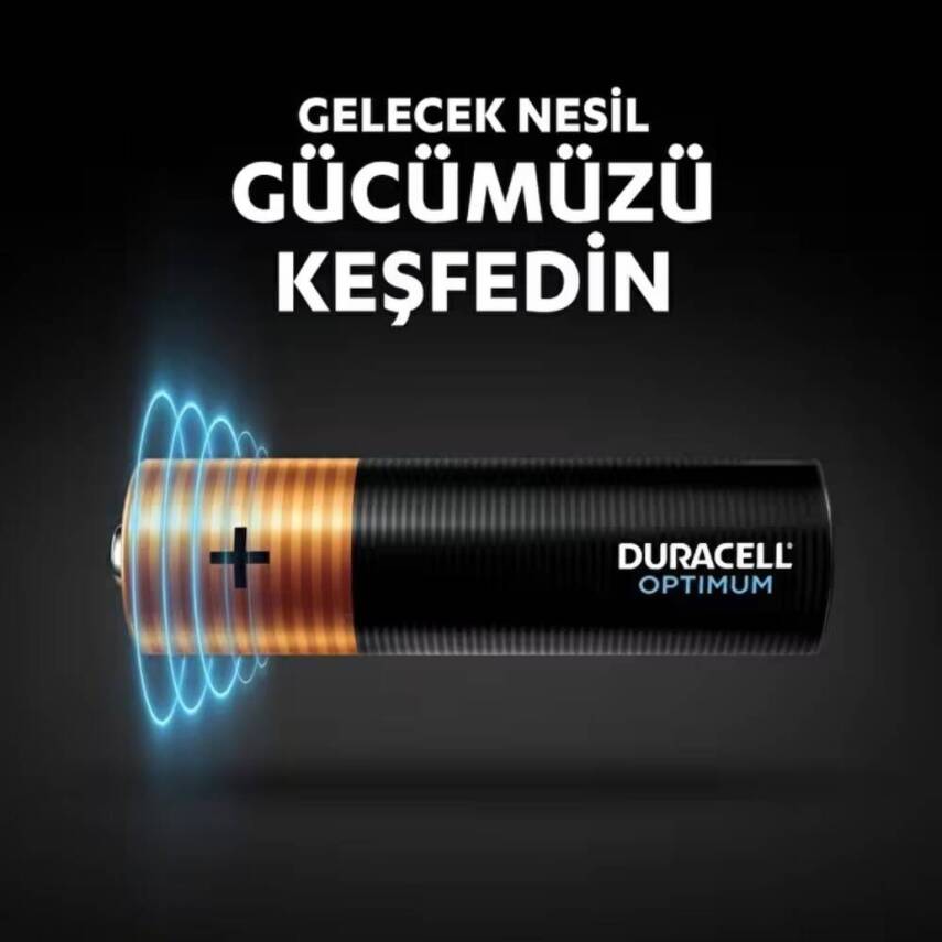 Duracell Optimum AA Alkalin Kalem Pil, 4'lü, 1.5V, Uzun Ömürlü Güç - 7