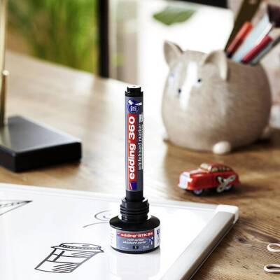 Edding E-360 Cap Off Beyaz Tahta Kalemi, Yuvarlak 1,5-3 mm Uç, Turuncu - 5