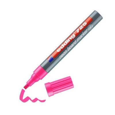 Edding E-725 Beyaz Tahta Kalemi, 2-5 mm, Fosforlu Pembe - 2