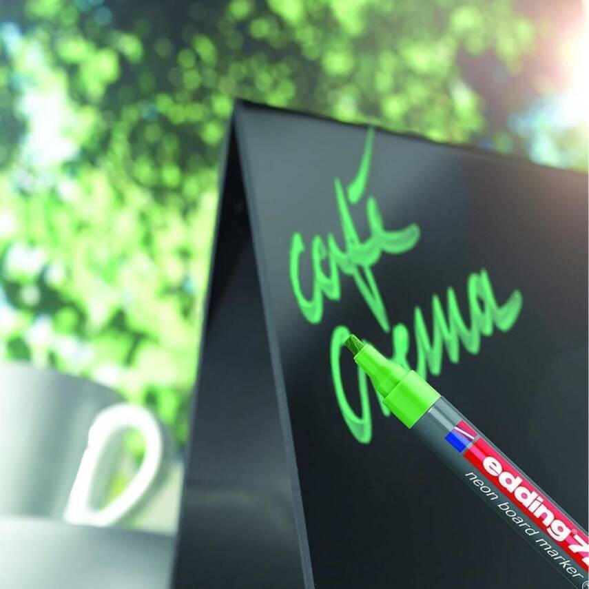 Edding E-725 Beyaz Tahta Kalemi, 2-5 mm, Fosforlu Yeşil - 5