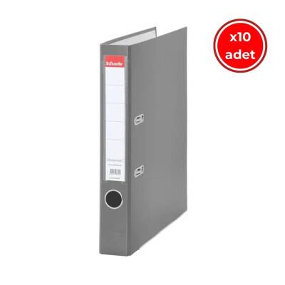 Esselte Büro Klasörü, 10 Adet, Ekonomik Dar, Gri - Esselte
