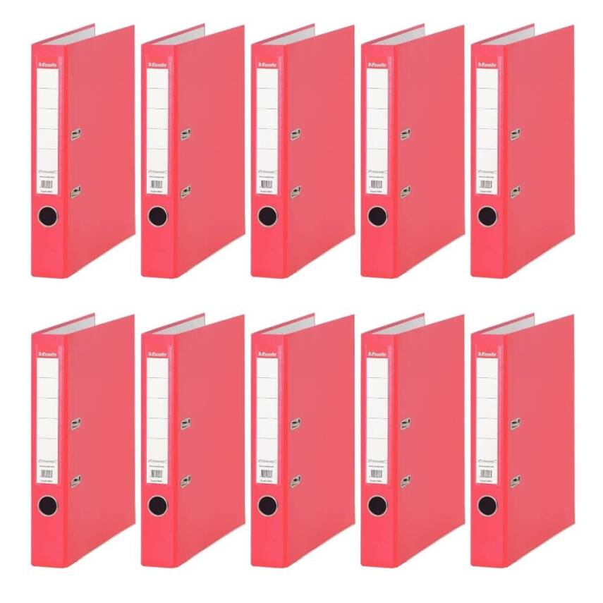 Esselte Büro Klasörü, 10 Adet, Ekonomik Dar, Kırmızı - 2