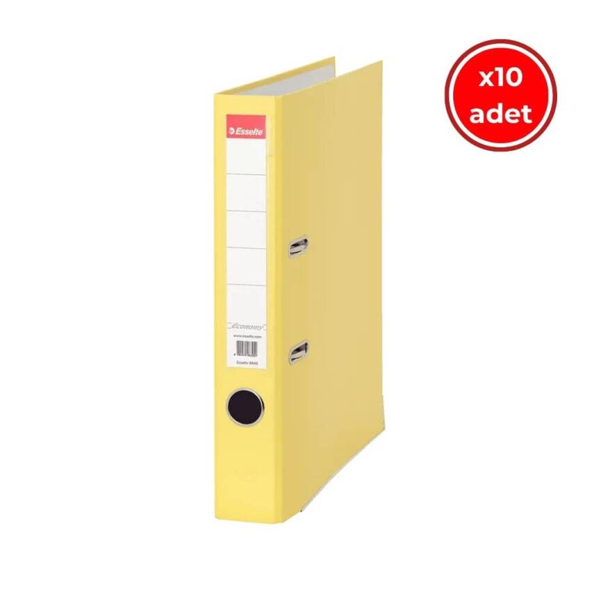 Esselte Büro Klasörü, 10 Adet, Ekonomik Dar, Sarı - 1