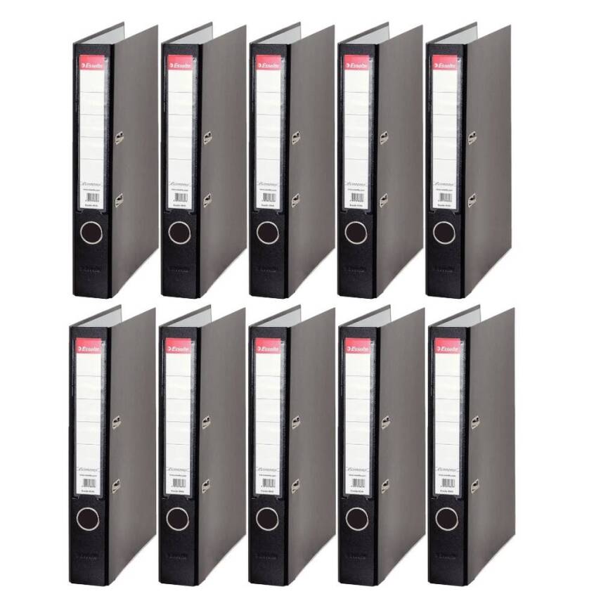 Esselte Büro Klasörü, 10 Adet, Ekonomik Dar, Siyah - 2