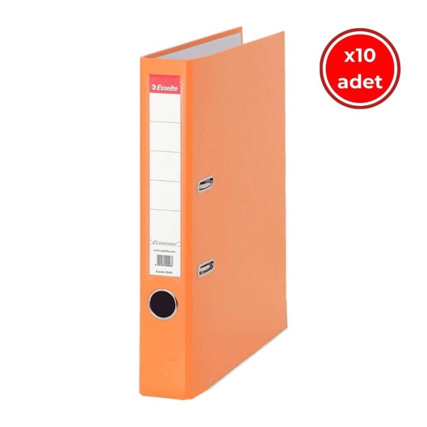 Esselte Büro Klasörü, 10 Adet, Ekonomik Dar, Turuncu - 1