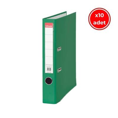 Esselte Büro Klasörü, 10 Adet, Ekonomik Dar, Yeşil - Esselte