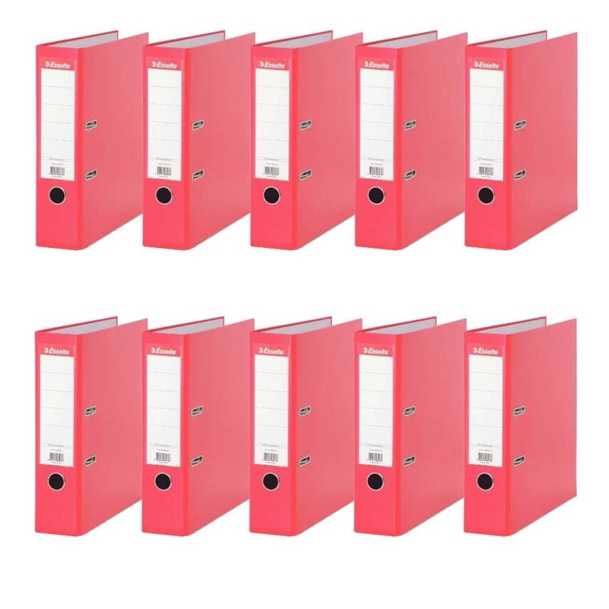Esselte Büro Klasörü, 10 Adet, Ekonomik Geniş, Kırmızı - 2