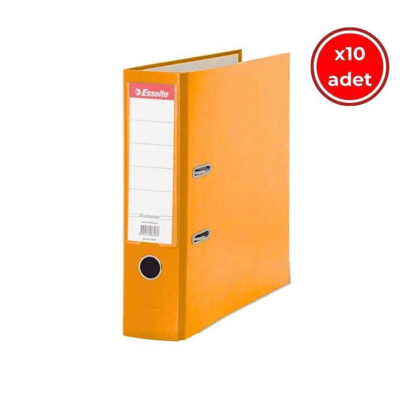 Esselte Büro Klasörü, 10 Adet, Ekonomik Geniş, Turuncu - 1