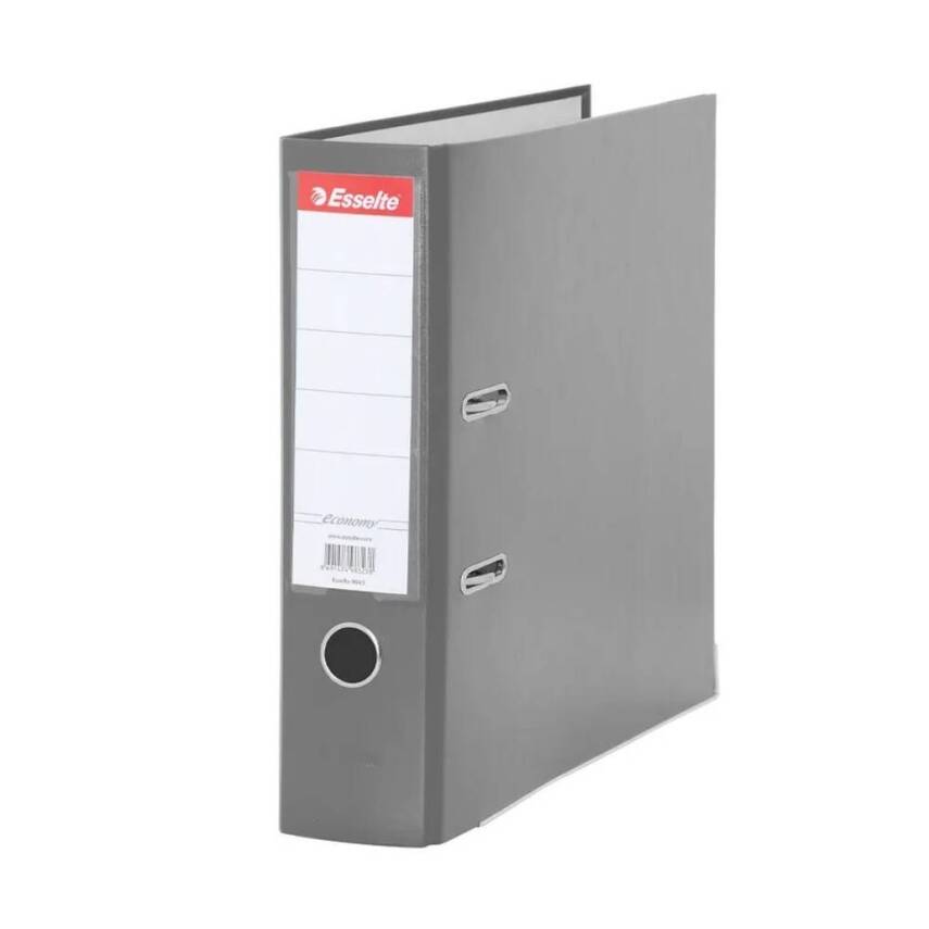 Esselte Büro Klasörü, Ekonomik Geniş, 480 Sayfa A4 Kapasiteli, Gri - 1