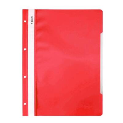 Esselte Telli Dosya, 10 Adet, 50'li Paket, A4, 4 Delikli, Kırmızı - 3