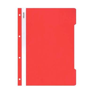 Esselte Telli Dosya, 50'li Paket, A4 Boyut, 4 Delikli Yapı, Kırmızı - Esselte