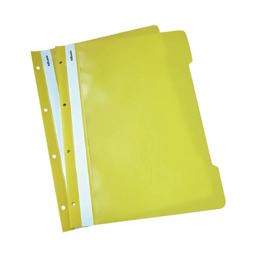 Esselte Telli Dosya, 50'li Paket, A4 Boyut, 4 Delikli Yapı, Sarı - 3