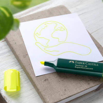 Faber Castell Fosforlu Kalem, Doldurulabilir, Sarı - 6