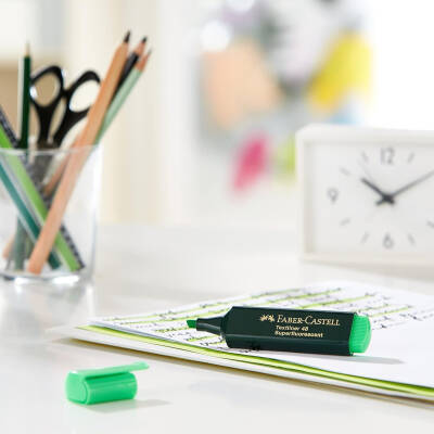 Faber Castell Fosforlu Kalem, Doldurulabilir, Yeşil - 4