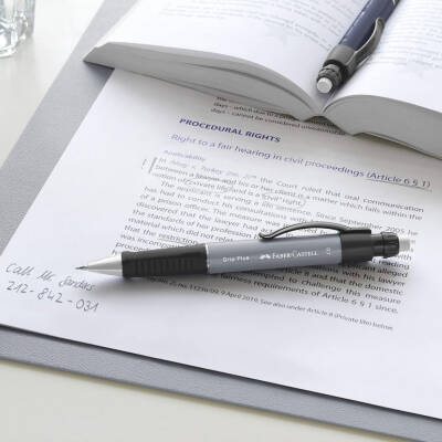 Faber Castell Grip Plus Versatil Kalem, 0.7 mm, Metal Uç, Gri - 2