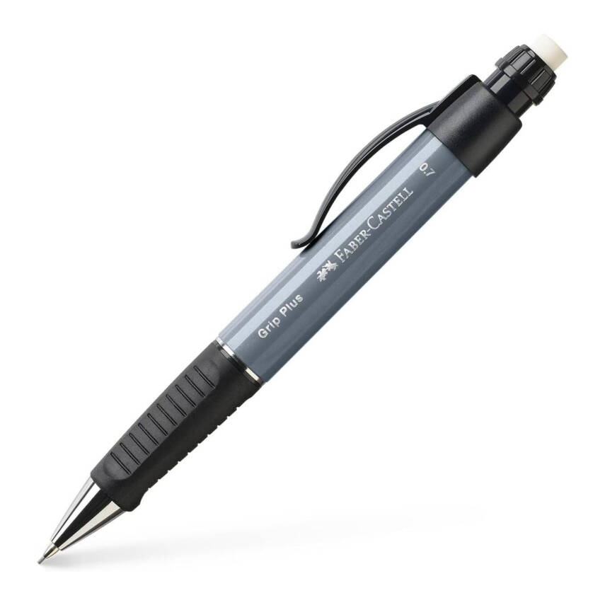 Faber Castell Grip Plus Versatil Kalem, 0.7 mm, Metal Uç, Gri - 1