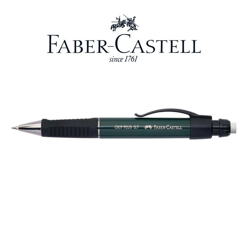 Faber Castell Grip Plus Versatil Kalem, 0.7 mm, Metal Uç, Yeşil - 3