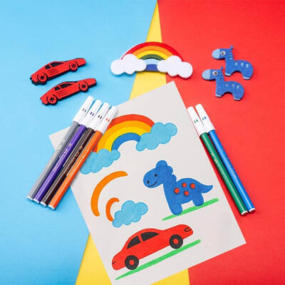 Faber Castell Keçeli Kalem, 20 Renk, Su Bazlı, Canlı Renkler - 5