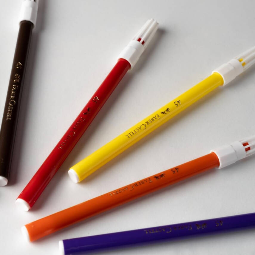 Faber Castell Keçeli Kalem, 20 Renk, Su Bazlı, Canlı Renkler - 3