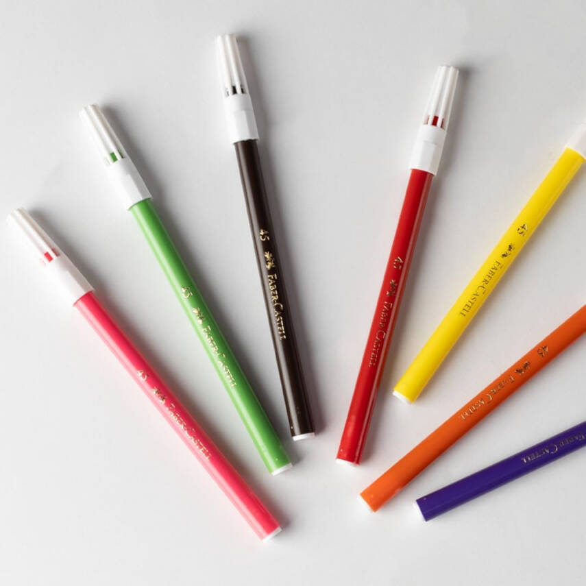 Faber Castell Keçeli Kalem, 20 Renk, Su Bazlı, Canlı Renkler - 4