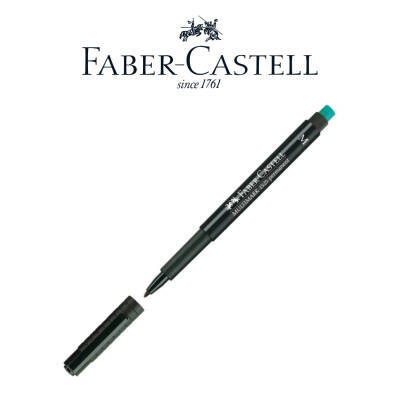 Faber Castell Permanent Kalem, M Boy, Solmayan Mürekkep, Siyah - 4