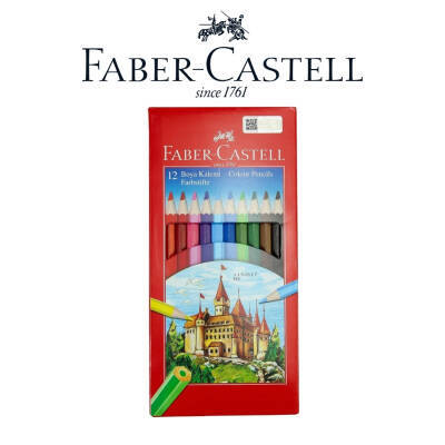 Faber Castell Red Line Kuru Boya Kalemi, 12 Renk, Yumuşak - 3