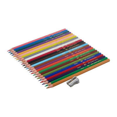 Faber Castell Red Line Kuru Boya Kalemi, 24 Renk, Metal Tüplü - 3