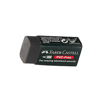 Faber Castell Silgi, İz Bırakmaz, Tek Parça, Siyah - Faber Castell
