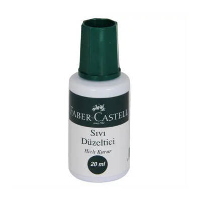 Faber Castell Sıvı Silici, 20 ml, Hassas ve Temiz Düzeltme - Faber Castell