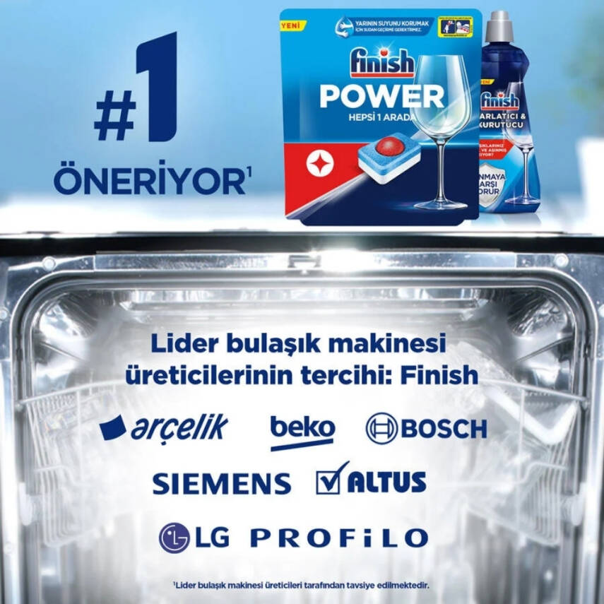 Finish Bulaşık Makinesi Deterjanı Tablet, Hepsi Bir Arada, 100'lü - 5