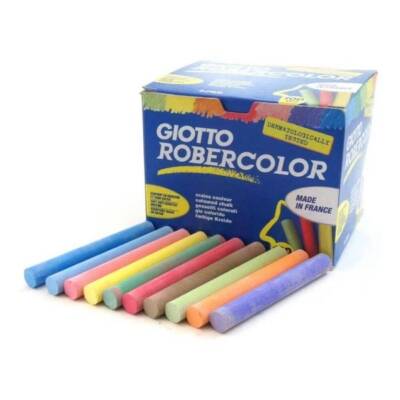 Giotto Robercolor Tozsuz Tebeşir, 100'lü, Kalsiyum Karbonatlı, Renkli - 2