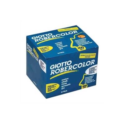 Giotto Robercolor Tozsuz Tebeşir, 100'lü, Kalsiyum Karbonatlı, Sarı - Giotto