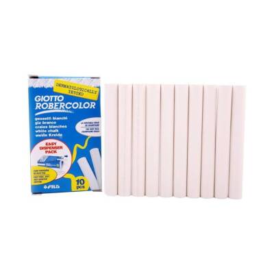 Giotto Robercolor Tozsuz Tebeşir, 10'lu, Kalsiyum Karbonatlı, Beyaz - 6