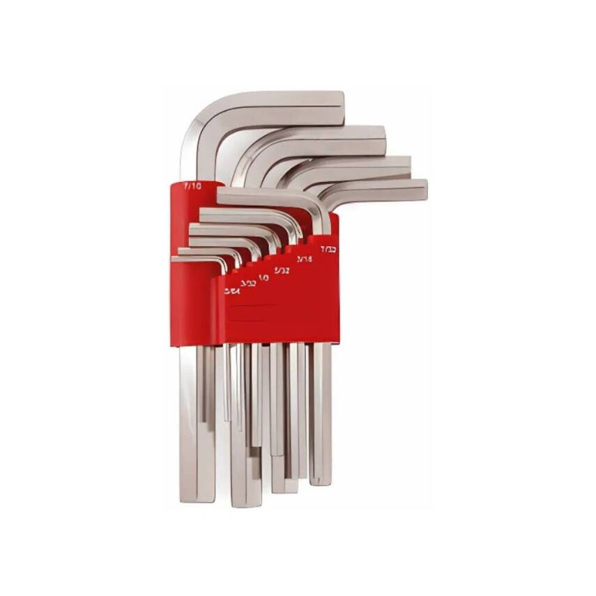 İzeltaş Allen Anahtar Takımı, 10 Parça, Endüstriyel, Dayanıklı Çelik - 1