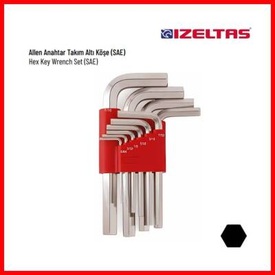 İzeltaş Allen Anahtar Takımı, 10 Parça, Endüstriyel, Dayanıklı Çelik - 3