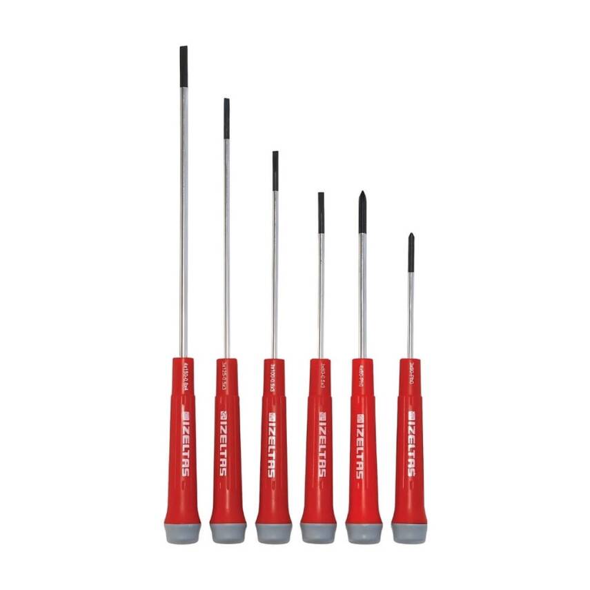 İzeltaş Elektronikçi Tip Klemens Tornavida Seti, 6 Parça, Dayanıklı - 1