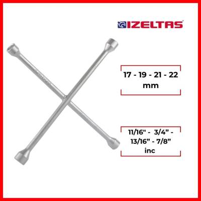 İzeltaş İstavroz Tipi Bijon Anahtarı, 17x19 - 21(13/16)x22 mm, Çelik - 2