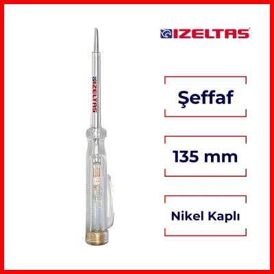 İzeltaş Kontrol Kalemi, 135 mm, Elektrik Akımı Testi,Güvenli ve Hassas - 2