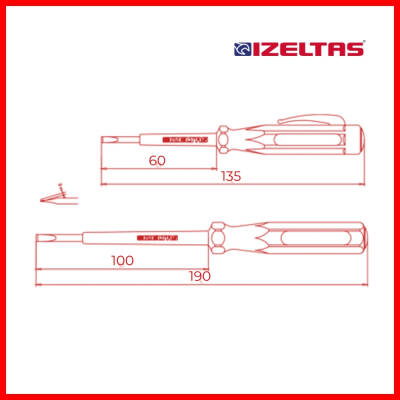 İzeltaş Kontrol Kalemi, 135 mm, Elektrik Akımı Testi,Güvenli ve Hassas - 3