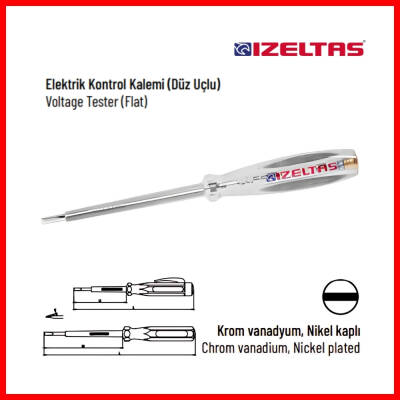 İzeltaş Kontrol Kalemi, 135 mm, Elektrik Akımı Testi,Güvenli ve Hassas - 4